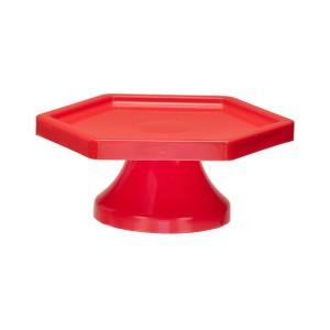 PORTA-DOCE SEXTAVADO C/PÉ VERMELHO