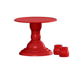 BOLEIRA ROYALE 22CM VERMELHA