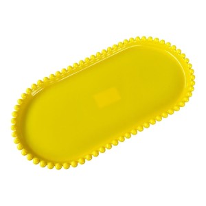 BANDEJA OVAL AMARELA