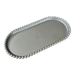 BANDEJA OVAL PRATA