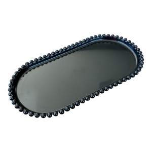 BANDEJA OVAL PRETA