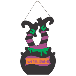 PLACA PERNAS DA BRUXA